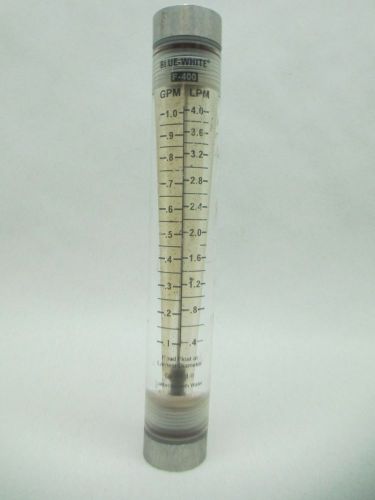 BLUE-WHITE F-400 0.4-1GPM WATER FLOW METER D473059