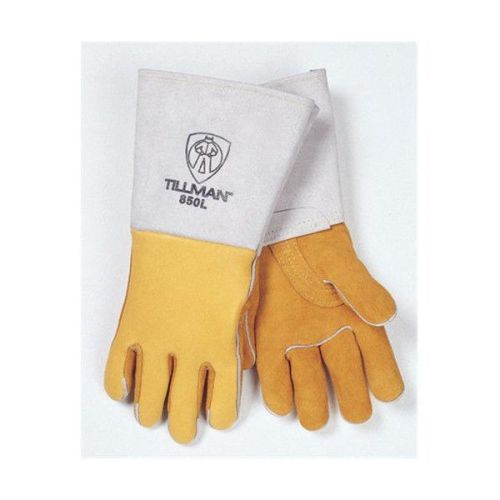 Tillman 850 Premium Top Grain Golden Elkskin Welding Gloves, Medium