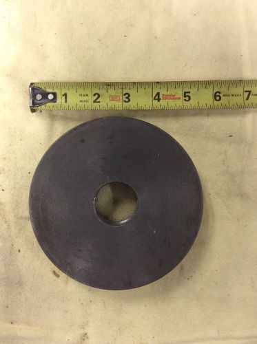 5 1/2 inch undrilled lathe face plate 1 1/2-8 mount
