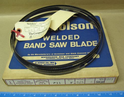 3 Nicholson 7’ 11” Blades for Powermatic 141 &amp;143 14” Band Saws NOS