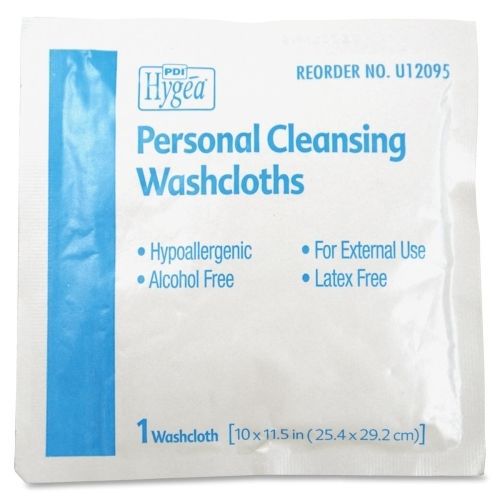 Unimed-Midwest Bulk Individual Packets Hygea Washcloths - 400/Case