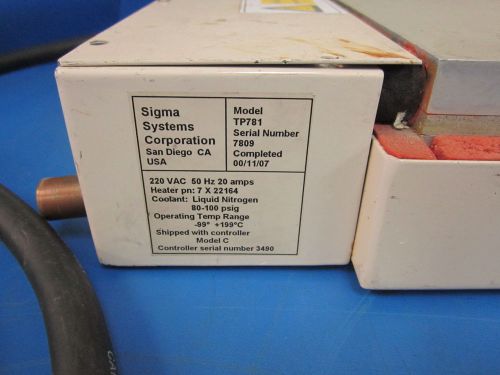 Sigma Systems Model TP781 Thermal Hot Cold Plate Platform