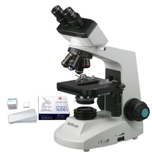 40x-2000x professional biological compound microscope + slides for sale