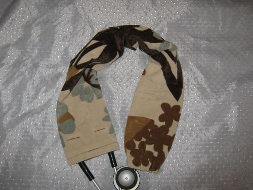 Shades of brown flowers stethoscope cover for sale