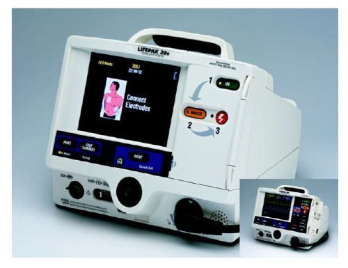 Physio-control lifepak 20e defib/monitor with pacing and spo2 package for sale