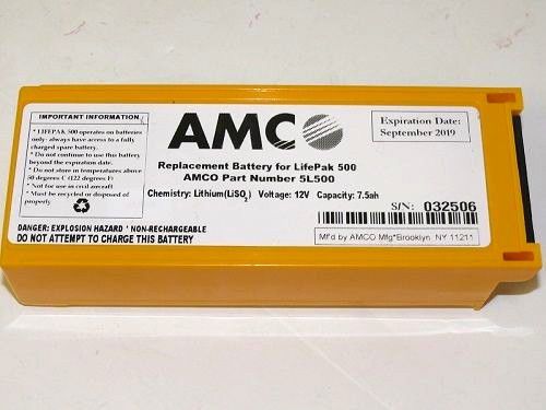 Replacement battery for the medtronic lifepak 500 (lp-500) aed-open item for sale