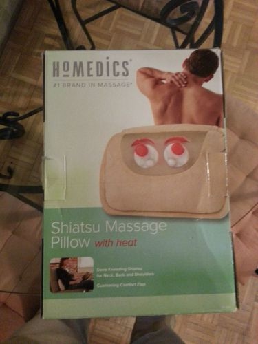 Homedics shiatsu massage heated pillow in box For the Neck, Back &amp; Shoulders new