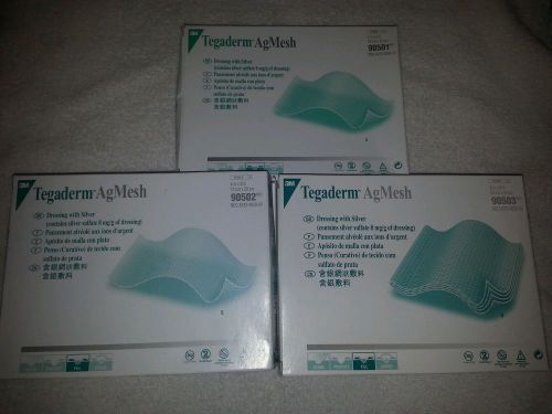 3M TEGADERM AGMESH, REF 90500, 5 BOXES OF 5 (25 TOTAL) EXP 2014
