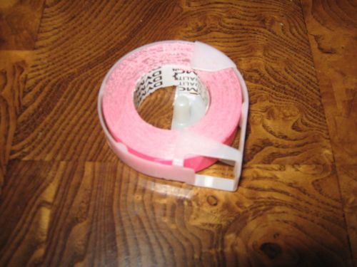 Dymo Embossing Tape Glossy Hot Pink Fuchsia 3/8” x 12’