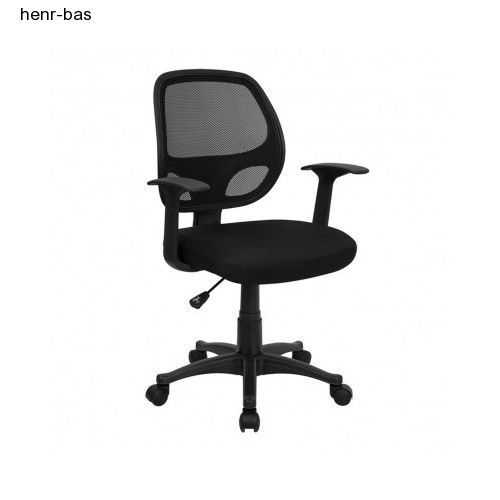 Black Mesh Mid-Back Chair Executive Home Office Computer Desk Task Adjustable