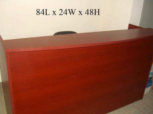 Receptionist Desk Custom Built Mint Condition 84L x 24W x 48H