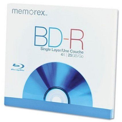 Memorex BD-R Single Layer 4X Bd-R Media