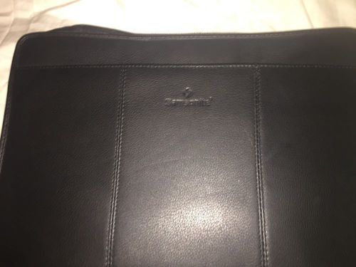 Samsonite Black Leather Binder - Portfolio - Briefcase Sleek
