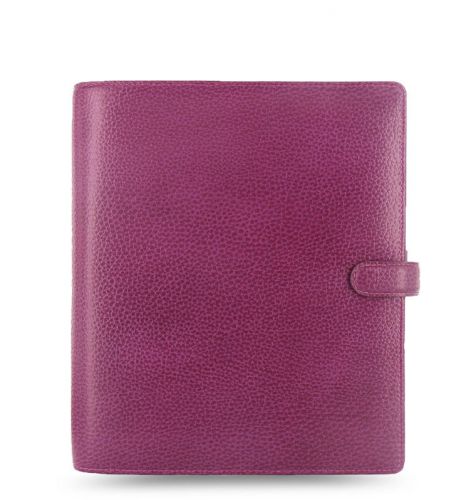 Filofax a5 finsbury leather organizer raspberry leather- 025371 - auction for sale