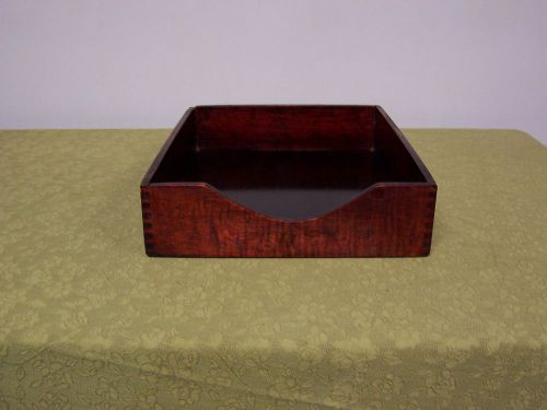 Vintage Wood Desk Tray In / Out Box 10 1/4&#034; by 12 1/2&#034;