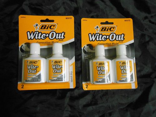 4-bottle bic wite out quick dry