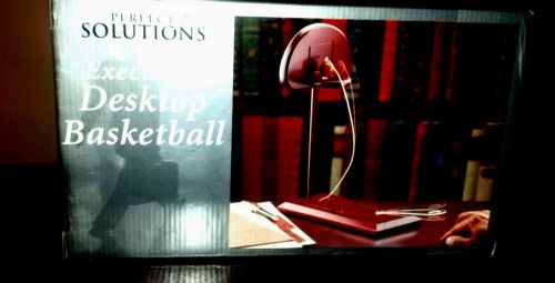 NIB Perfect Solutions Executive DESKTOP BASKETBALL Wooden Well Made Game