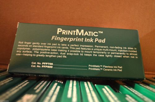 Case of 92 Sirchie Printmatic Flawless Fingerprint Ink Pad Black PFP 700 FBI