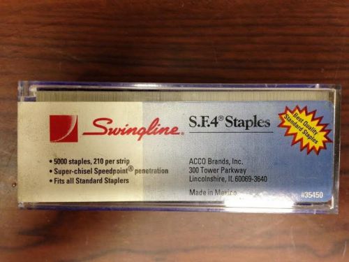 Swingline S.F.4 Standard Staples - 210 Per Strip - 5000 Per Box (074711354509)