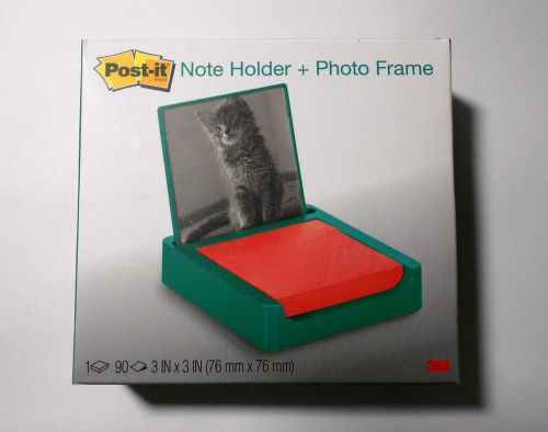 Post-it Photo Frame Pop-up Note Dispenser w/3&#034;x3&#034; Notes- Emerald - New!