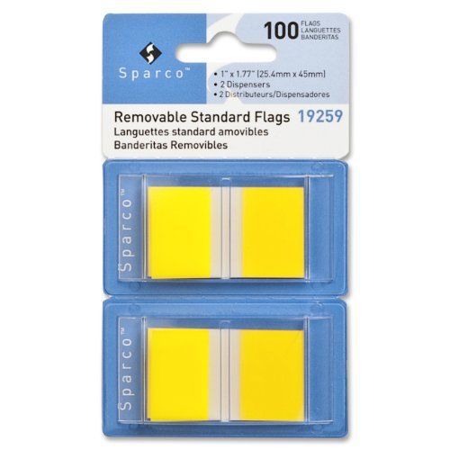 Sparco Removable Flag - Self-adhesive, Removable - 1.75&#034; X 1&#034; - (spr19259)