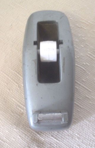 VTG Scotch Brand Industrial Cast Iron Tape Dispenser Gray 1/2 to 3/4 Tape VGC
