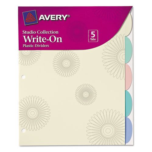 Studio Collection Write-On Dividers, 11x8-1/2, 5-Tab, Flowers