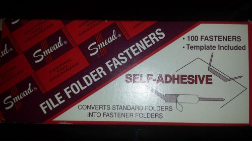 FILE FOLDER FASTENERS/SELF-ADHESIVE/100 FASTENERS/TEMPLATE INCLUDED