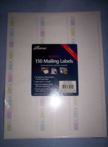 ADHESIVE  MAILING LABELS-PACK OF 150 LABELS-NEW.