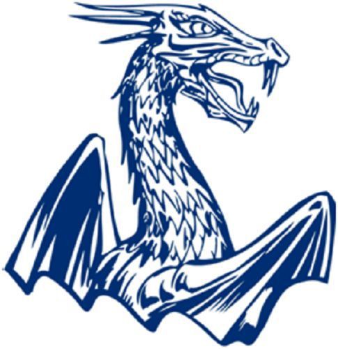 30 Custom Blue Medieval Dragon Personalized Address Labels