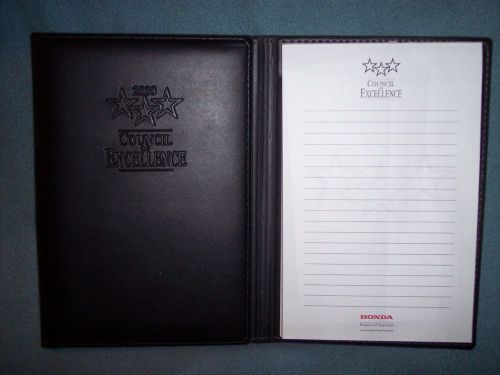 HONDA writing tablet in 3 fold  black vinyl case