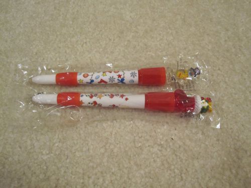2 Light up  ink pens Christmas Stocking Snowman new in package