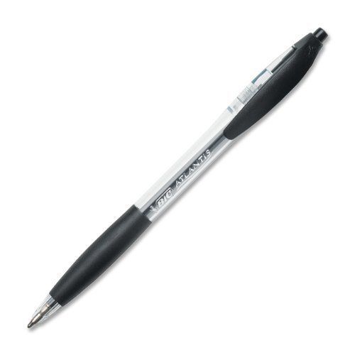 Bic atlantis retractable pen - medium pen point type - 1 mm pen point (vcg11bk) for sale