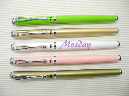 5 pcs jinhao 301 bling bling fine nib fountain pen, lg, gd, wh, bp, og for sale