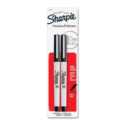 Sharpie, permanent markers, ultra fine point, black - 2 ct for sale