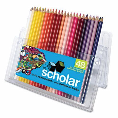 Prismacolor Scholar Colored Woodcase Pencils, 48 Assorted Colors/Set (SAN92807)
