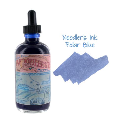 Noodler&#039;s Ink Fountain Pen Bottled Ink w/ Eyedropper, 4.5 oz. - Polar Blue
