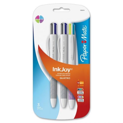 Paper Mate Ink Joy Quatro Retractable Pens 3 pack
