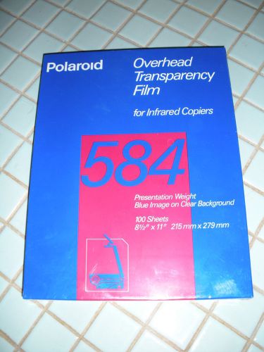 Polaroid Overhead Transparency Film, # 584, for Infrared Copiers