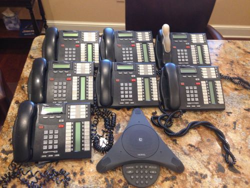 7 Nortel phones (T7316E) and 1 audio conferencing unit