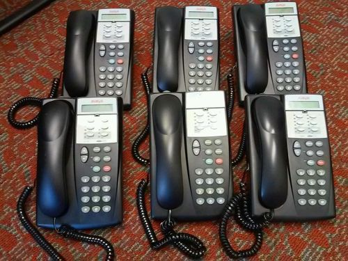 LOT OF 6 AVAYA 6D BUSINESS TELEPHONES FOR ACS PHONE SYSTEM
