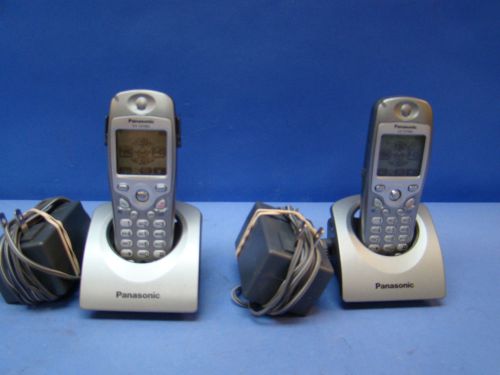 Pair of 2 Panasonic KX-TD7694 Cordless Handsets With Chargers, Tested &amp; Working