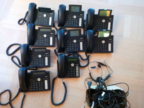 Lot of 9 SNOM SIP/VoIP Phones