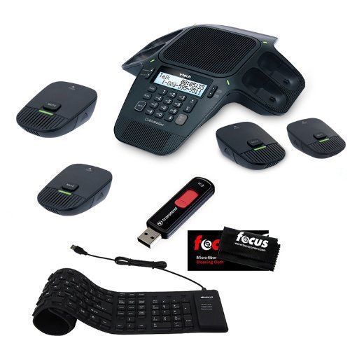 Vtech VCS704 ERIS Station Conference Speakerphone Includes 4 wireless and 2