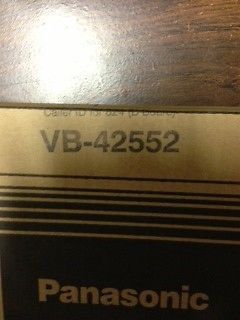Panasonic VB-42552, 4 line caller ID Card, &#034;B&#034; Card, Add 4 Lines to your &#034;A&#034;