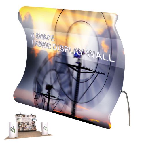 Easy Tube U Shape Fabric Tension Display Wall Trade Show(Graphics Included)