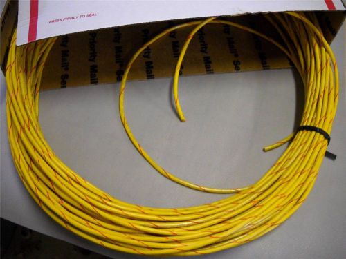 150 FEET 12 MTW  YELLOW WITH RED STRIPE COPPER WIRE