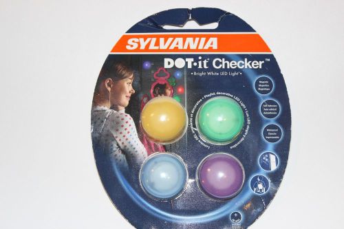 Sylvania Dot-It Portable LIGHTS Brand New -Round Circles- Set of 4
