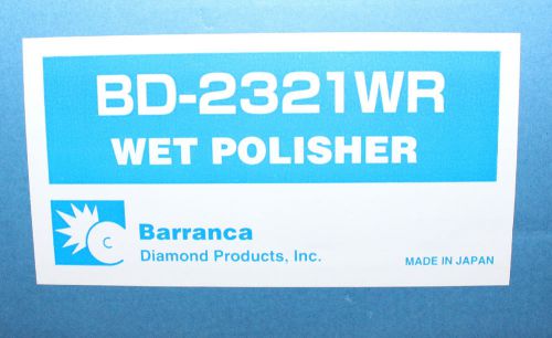 Barranca 5&#034; pneumatic rear exhaust wet polisher for sale