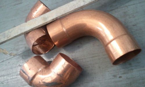 3&#034; copper fittings 90 regular turn this is for 8 pieces for sale